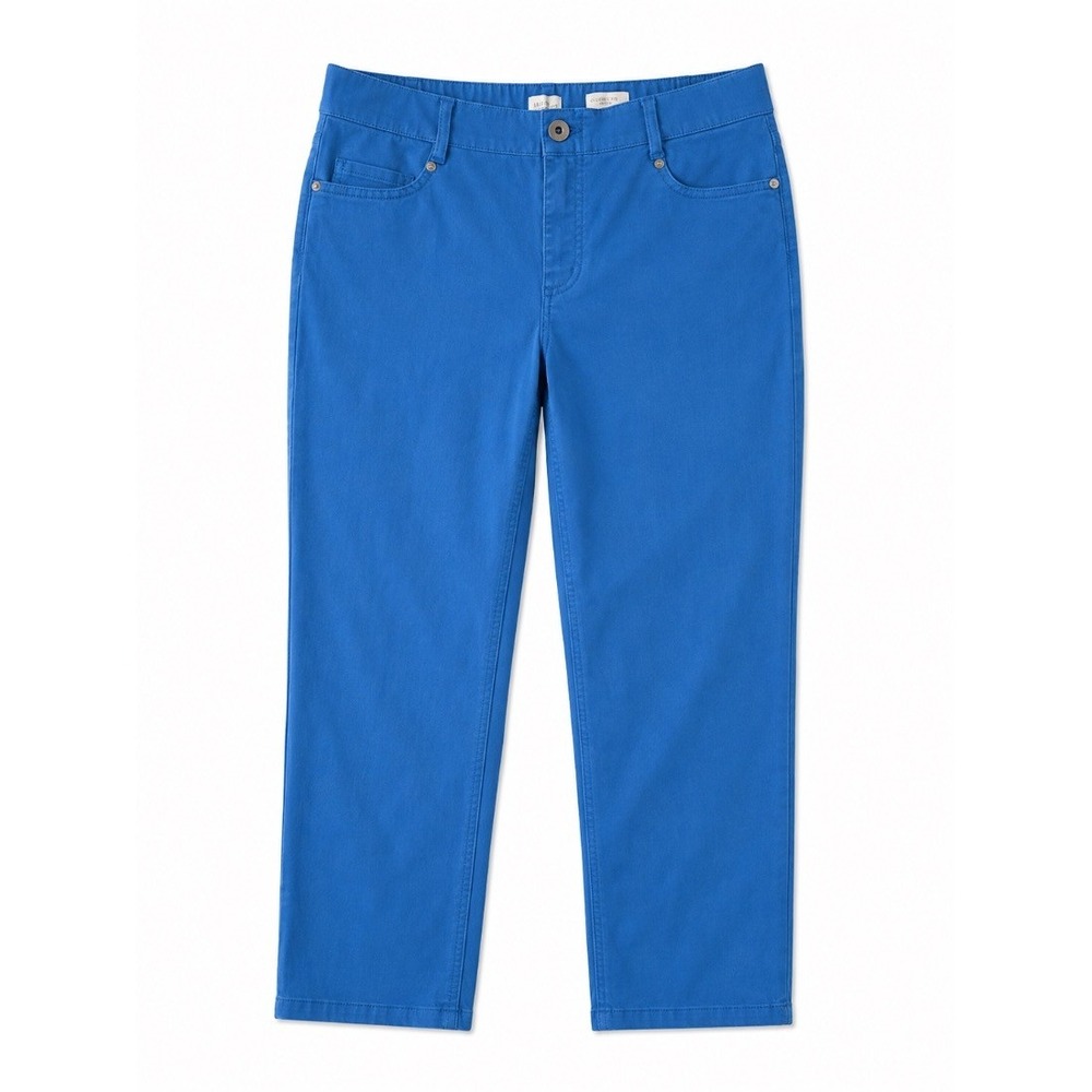 J Jill Denim Womens High Rise Cropped Jeans Bright Blue 5 Pocket Tall Size 10